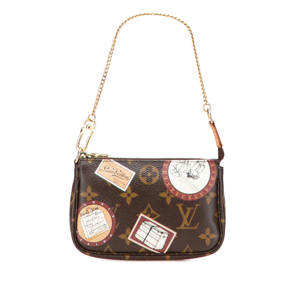 Pre-Loved Louis Vuitton Monogram Patch Mini Pochette Accessoires - Picture 1 of 12
